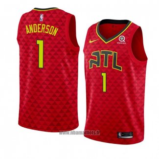 Maillot Atlanta Hawks Justin Anderson No 1 Statement 2018-19 Rouge