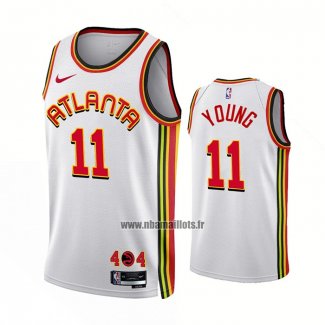 Maillot Atlanta Hawks Trae Young NO 11 Association 2022-23 Blanc