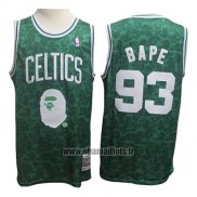 Maillot Boston Celtics Bape No 93 Hardwood Classic Vert