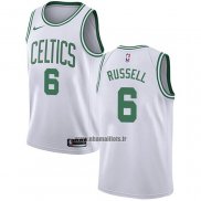 Maillot Boston Celtics Bill Russell NO 6 Association Blanc