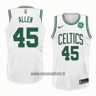 Maillot Boston Celtics Kadeem Allen No 45 Association 2018 Blanc