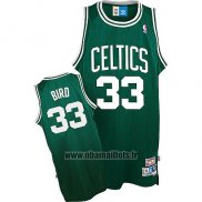 Maillot Boston Celtics Larry Bird No 33 Retro Vert