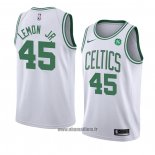 Maillot Boston Celtics Walter Lemon No 45 Association JR 2018 Blanc