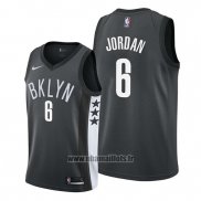 Maillot Brooklyn Nets Deandre Jordan No 8 Statement Noir