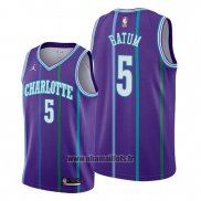 Maillot Charlotte Hornets Nicolas Batum No 5 Classic 2019-20 Volet