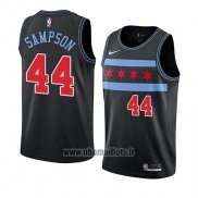 Maillot Chicago Bulls Brandon Sampson No 44 Ville 2018-19 Noir