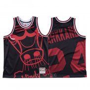 Maillot Chicago Bulls Lauri Markkanen NO 24 Mitchell & Ness Big Face Noir