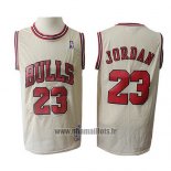 Maillot Chicago Bulls Michael Jordan No 23 Retro Crema