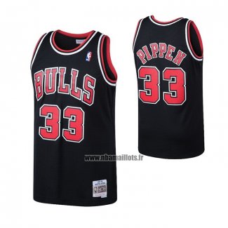 Maillot Chicago Bulls Scottie Pippen NO 33 Mitchell & Ness 1997-98 Noir