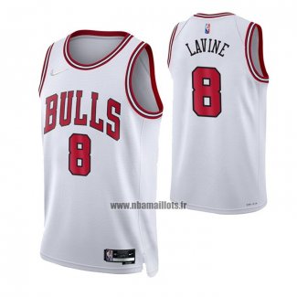 Maillot Chicago Bulls Zach Lavine NO 8 Association 2021 Blanc