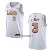 Maillot Cleveland Cavaliers Caris Levert NO 3 Ville 2022-23 Blanc