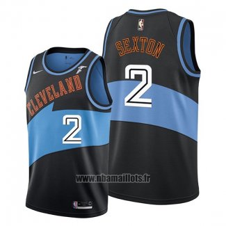 Maillot Cleveland Cavaliers Collin Sexton No 2 Classic Edition 2019-20 Noir