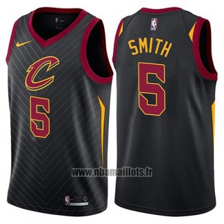 Maillot Cleveland Cavaliers J.r. Smith No 5 Statement 2017-18 Noir