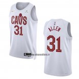 Maillot Cleveland Cavaliers Jarrett Allen NO 31 Association 2022-23 Blanc