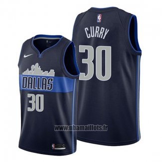 Maillot Dallas Mavericks Seth Curry No 30 Statement Bleu