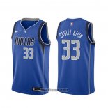 Maillot Dallas Mavericks Willie Cauley-stein NO 33 Icon Bleu