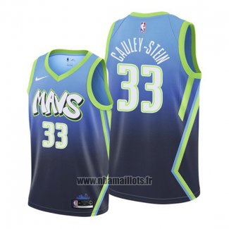 Maillot Dallas Mavericks Willie Cauley-stein No 33 Ville 2020 Bleu