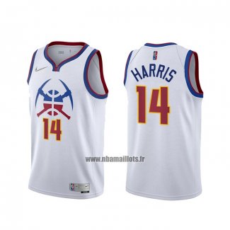 Maillot Denver Nuggets Gary Harris No 14 Earned 2020-21 Blanc