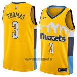 Maillot Denver Nuggets Isaiah Thomas No 3 Statement 2018 Jaune