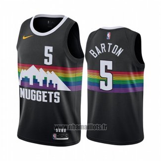 Maillot Denver Nuggets Will Barton No 5 Ville Noir