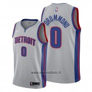 Maillot Detroit Pistons Andre Drummond No 0 Statement Gris