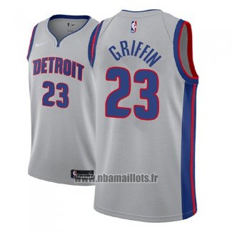 Maillot Detroit Pistons Blake Griffin No 23 Statement 2018-19 Gris