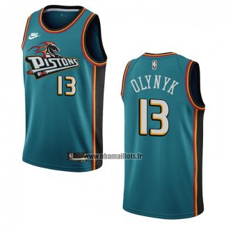 Maillot Detroit Pistons Kelly Olynyk NO 13 Classic 2022-23 Vert