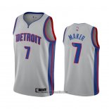 Maillot Detroit Pistons Thon Maker No 7 Statement 2020-21 Gris