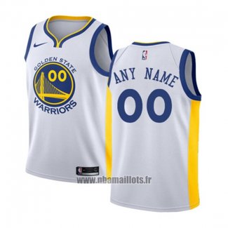 Maillot Enfant Golden State Warriors Personnalise 2017-18 Blanc