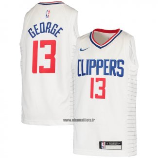 Maillot Enfant Los Angeles Clippers Paul George NO 2 Association 2020-21 Blanc