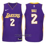 Maillot Enfant Los Angeles Lakers Lonzo Ball No 2 Statement 2017-18 Volet