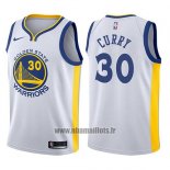 Maillot Enfant State Golden State Warriors Stephen Curry NO 30 Blanc