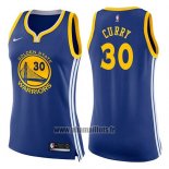 Maillot Femme Golden State Warriors Stephen Curry No 30 Icon 2017-18 Bleu