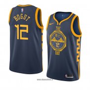 Maillot Golden State Warriors Andrew Bogut No 12 Ville 2018-19 Bleu