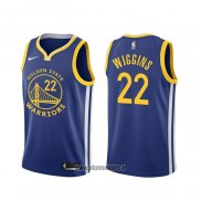 Maillot Golden State Warriors Andrew Wiggins NO 22 Icon Bleu