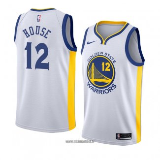 Maillot Golden State Warriors Danuel House No 12 Association 2018 Blanc