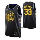 Maillot Golden State Warriors James Wiseman NO 33 Ville 2021-22 Noir