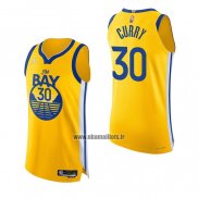 Maillot Golden State Warriors Stephen Curry NO 30 Statement Authentique 2022 Or