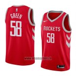 Maillot Houston Rockets Gerald Green No 58 Icon 2018 Rouge