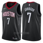 Maillot Houston Rockets Joe Johnson No 7 Statement 2017-18 Noir