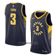 Maillot Indiana Pacers Joe Young No 3 Icon 2018 Bleu