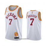 Maillot Indiana Pacers Malcolm Brogdon No 7 Hardwood Classics Blanc