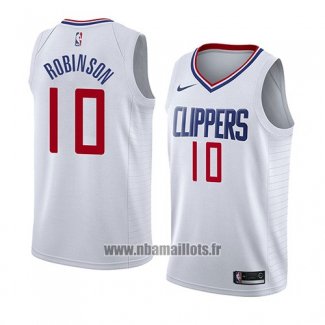 Maillot Los Angeles Clippers Jerome Robinson No 10 Association 2018 Blanc