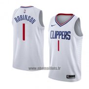 Maillot Los Angeles Clippers Jerome Robinson No 1 Association 2018 Blanc