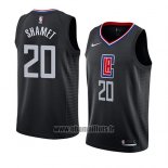 Maillot Los Angeles Clippers Landry Shamet No 20 Statement 2019 Noir