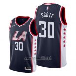 Maillot Los Angeles Clippers Mike Scott No 30 Ville 2019 Bleu