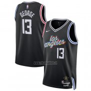 Maillot Los Angeles Clippers Paul George NO 13 Ville 2022-23 Noir