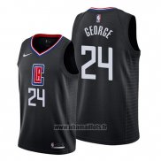 Maillot Los Angeles Clippers Paul George No 24 Statement 2019-20 Noir