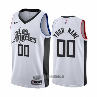 Maillot Los Angeles Clippers Personalizad Ville 2019-20 Blanc