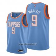 Maillot Los Angeles Clippers Tyrone Wallace No 9 Ville Edition Bleu